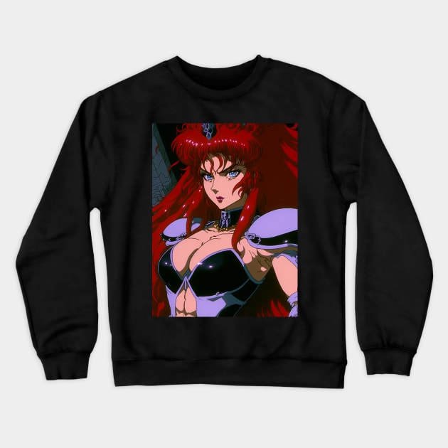 Anime girl princess 1980’s Crewneck Sweatshirt by Geek Culture